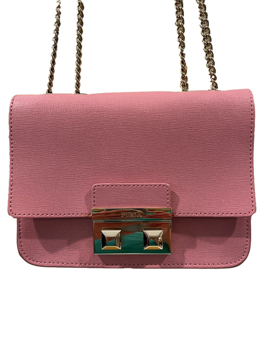 Furla Handbags - Furla Metropolis Pink Leather Crossbody Shoulder Bag EUC